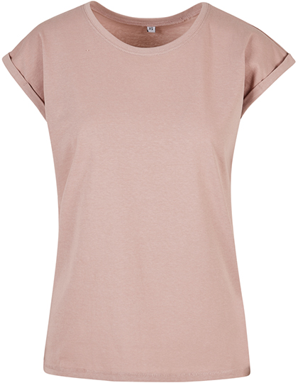 Build Your Brand Ladies´ Extended Shoulder Tee