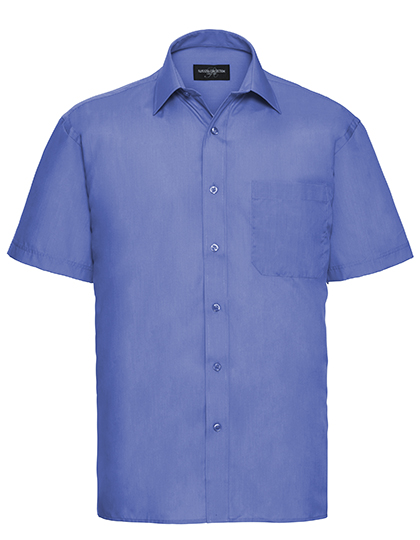 Russell Collection Men´s Short Sleeve Poly-Cotton Easy Care Poplin Shirt