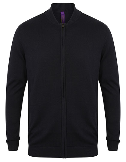 Henbury Unisex Zip Through Cardigan