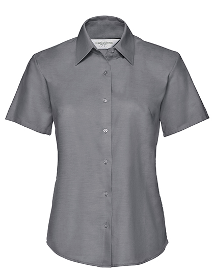 Russell Collection Ladies´ Short Sleeve Easy Care Oxford Shirt