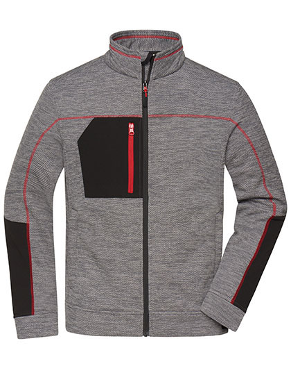 James&Nicholson Men´s Structure Fleece Jacket