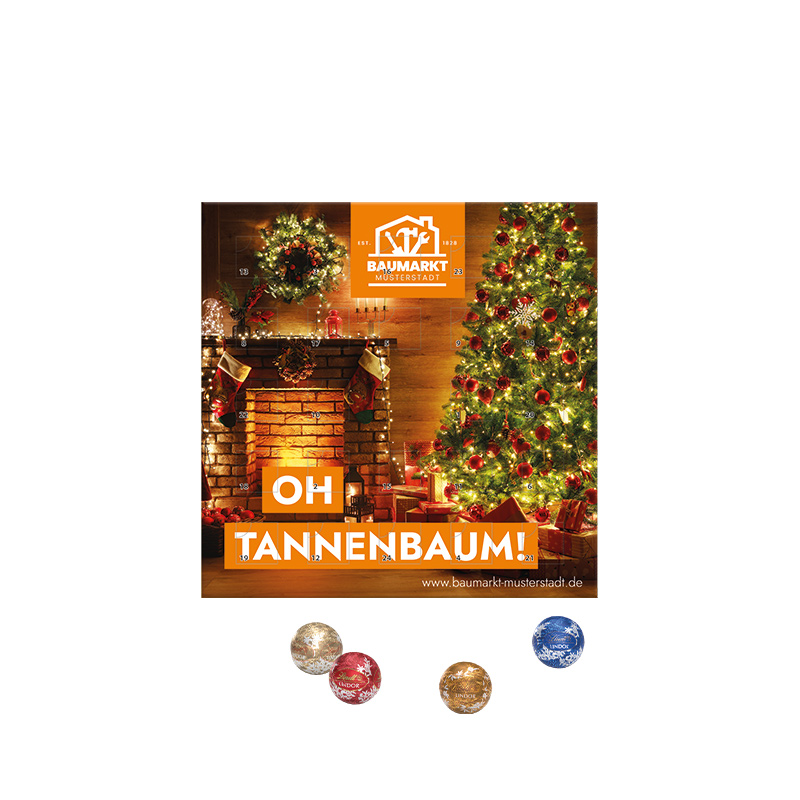 Minikugel Adventskalender LINDOR Lindt Mini Kugeln