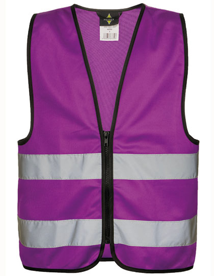 Korntex Kids´ Hi-Vis Safety Vest With Front Zipper Aalborg