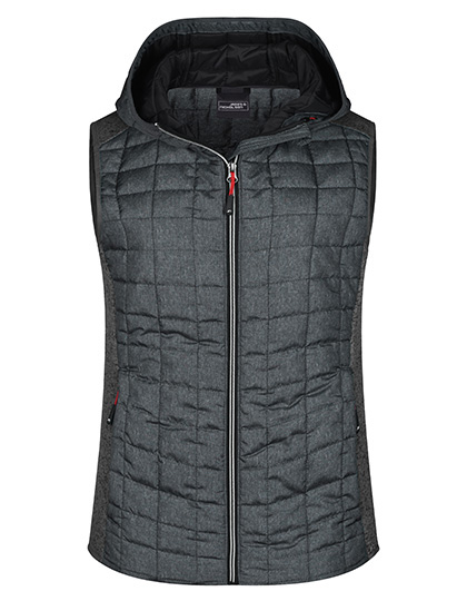 James&Nicholson Ladies´ Knitted Hybrid Vest