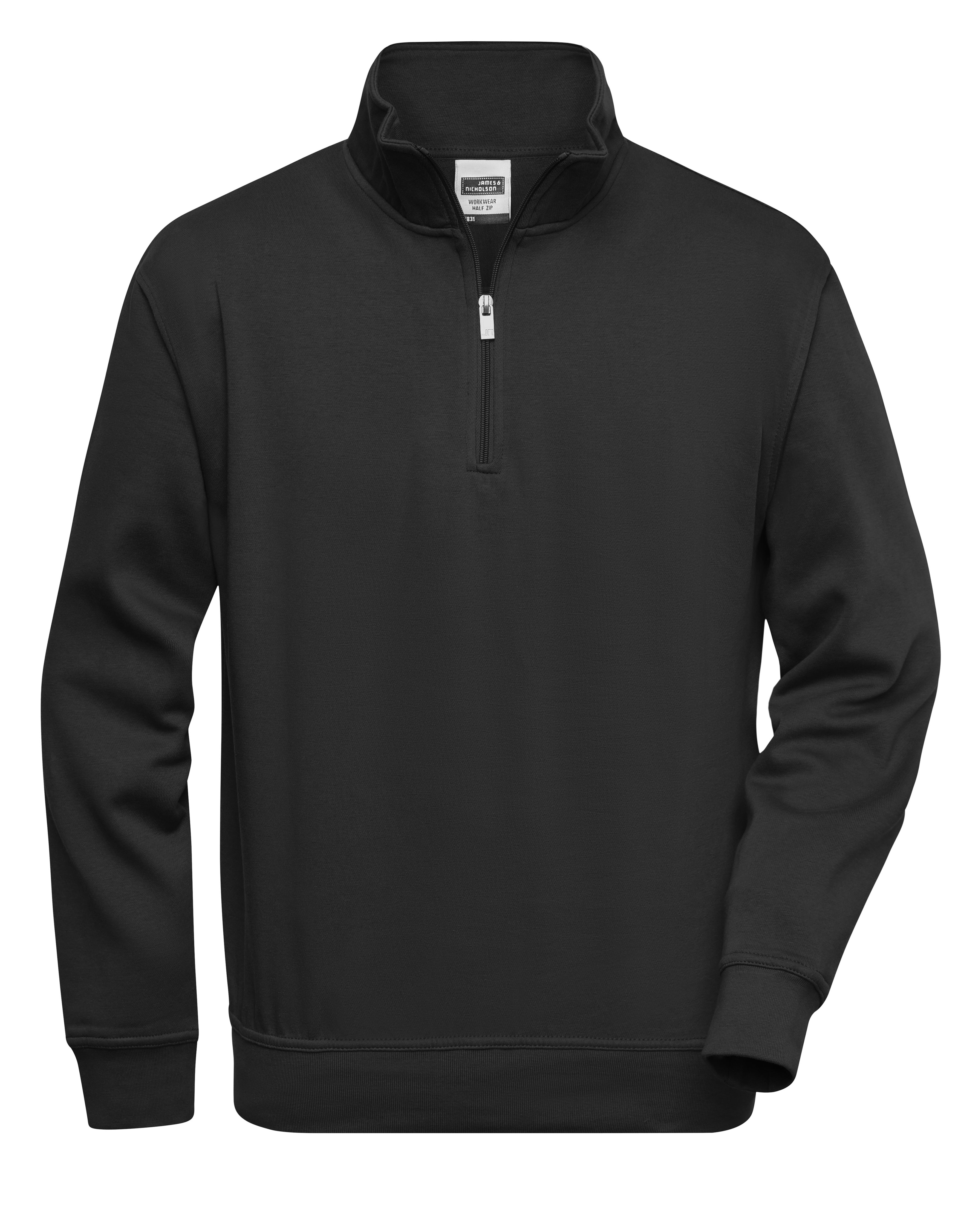 James&Nicholson Workwear Half Zip Sweat